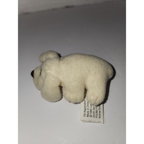 Vintage Galoob Pound Puppies teeny tiny miniature Cream puppy 1995‎ - Picture 3 of 8